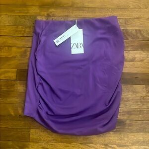 Purple gathered Zara mini